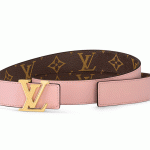 ルイヴィトンモノグラムベルト･LV イニシャル 30MM リバーシブル  カラー  ローズプードルM0321W