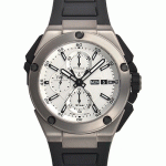 IWC自動巻き時計インヂュニア ダブルクロノグラフ・チタニウム IW386501