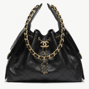 シャネルスーパーコピー後払い2025年春夏CHANEL 25 スモール ハンドバッググレインド カーフスキンブラックAS5293-B20304-94305