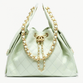シャネルスーパーコピー後払い2025年春夏CHANEL 25 スモール ハンドバッググレインド カーフスキングリーンAS5293-B20304-NAGER