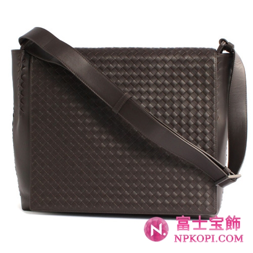 Bottega Veneta/ボッテガ・ヴェネタ  カーフレザー ショルダーバッグ ダークブラウン 221065V46512040