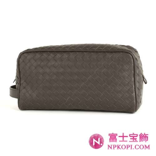 Bottega Veneta/ボッテガ・ヴェネタ カーフレザー セカンドバッグ ダークブラウン 174361V46512040