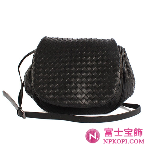 Bottega Veneta/ボッテガ・ヴェネタ  ラムスキン ショルダーバッグ ブラック 245342V00168175