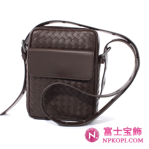 Bottega Veneta/ボッテガ・ヴェネタ  カーフレザー ショルダーバッグ ダークブラウン 163313V46512040