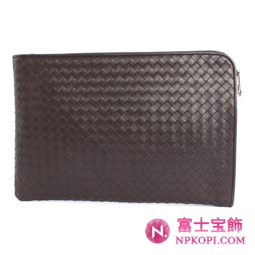 Bottega Veneta/ボッテガ・ヴェネタ カーフレザー セカンドバッグ ダークブラウン 224052V46512040