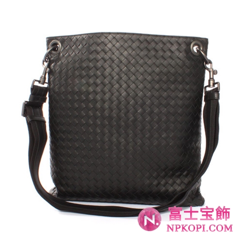 Bottega Veneta/ボッテガ・ヴェネタ  カーフレザー ショルダーバッグ ブラック 161623V465C1000