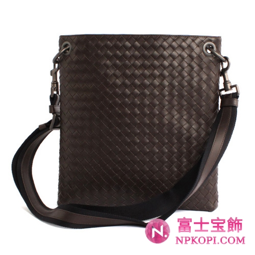 Bottega Veneta/ボッテガ・ヴェネタ  カーフレザー ショルダーバッグ ダークブラウン＆ブラック172736V465C2078 