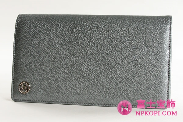 シャネル CCコレクション 長財布 シルバー A33924