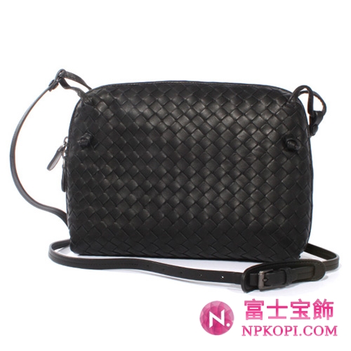 【2010年秋冬モデル】Bottega Veneta/ボッテガ・ヴェネタ  ラムスキン ショルダーバッグ ブラック 245354V00168175