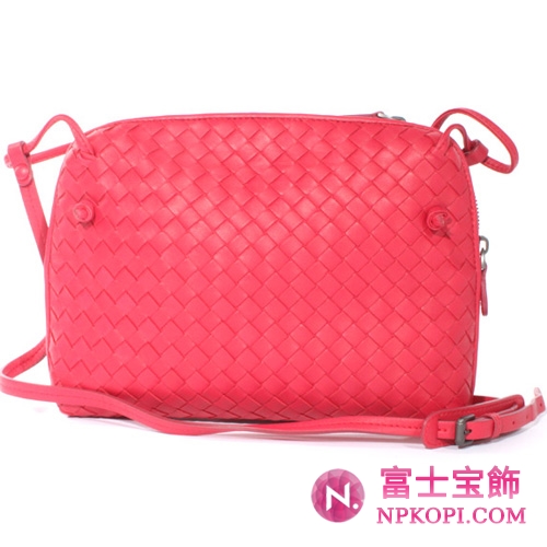 【2010年秋冬モデル】Bottega Veneta/ボッテガ・ヴェネタ  ラムスキン ショルダーバッグ フューシャピンク 245354V00166464