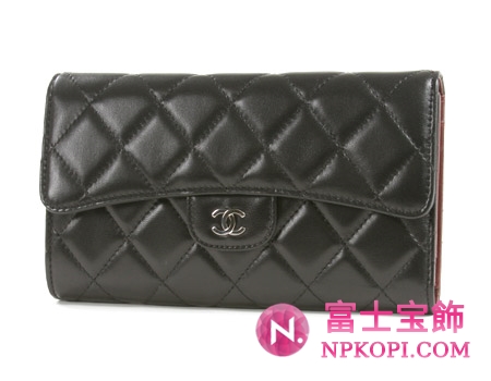 シャネル マトラッセライン 長財布 ブラック A31506