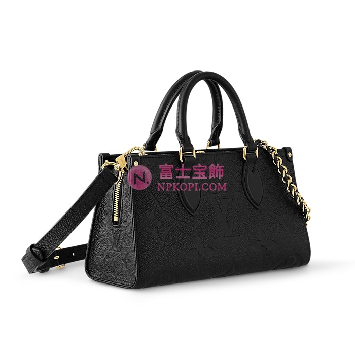 ルイヴィトンオンザゴー EW ブラック グレインカウハイドレザー M23640