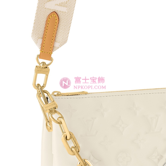 ルイヴィトン モノグラム･パターンクッサン PM クリーム M21262