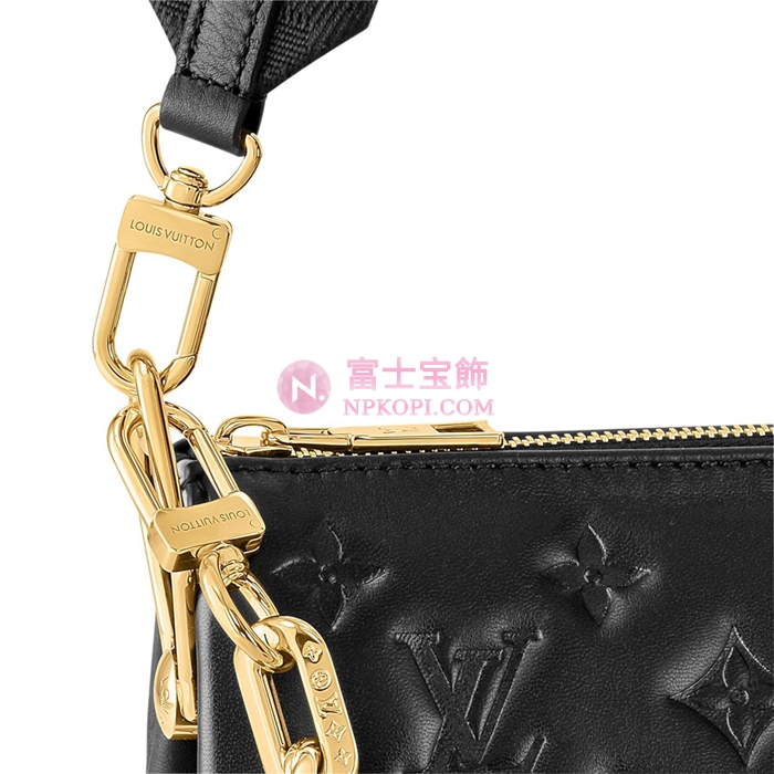ルイヴィトン モノグラム･パターン クッサン PMブラック M21260
