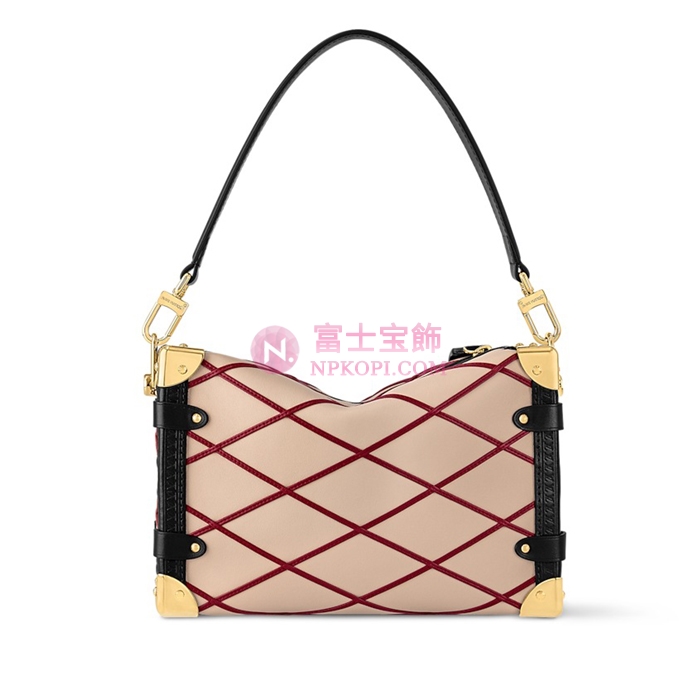 ルイヴィトンサイドトランク MM ベージュ / レッド M24403