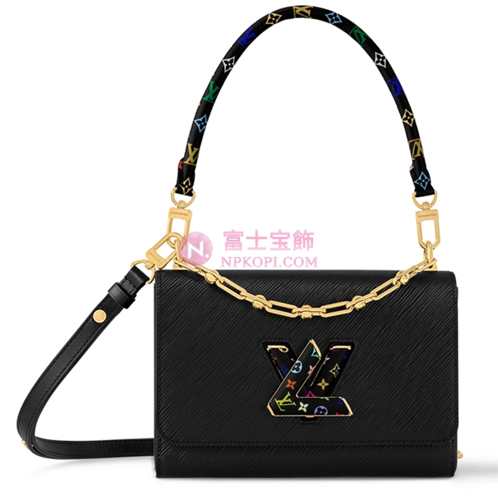 ルイヴィトン 新作 エピ･レザー LV × TM ツイスト MM ブラック M13243