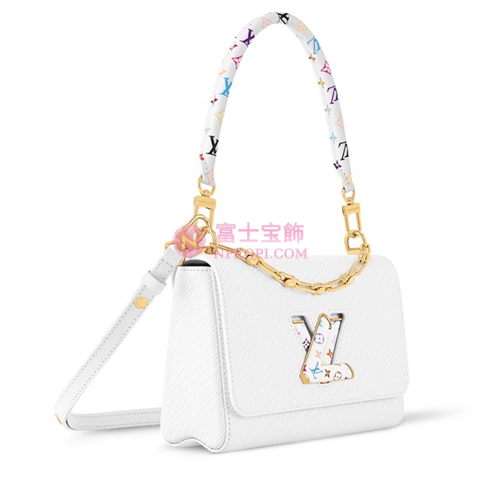ルイヴィトン エピ･レザー  新作LV × TM ツイスト MM ホワイト M13678