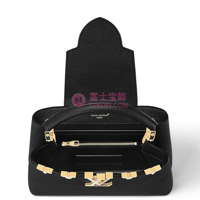 ルイヴィトン トリヨンレザー カプシーヌ MM ブラックM11349