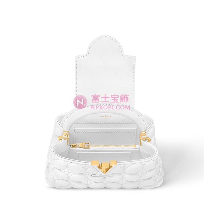 ルイヴィトンラムレザーカプシーヌ EW MINI  オプティカル ホワイトM25283