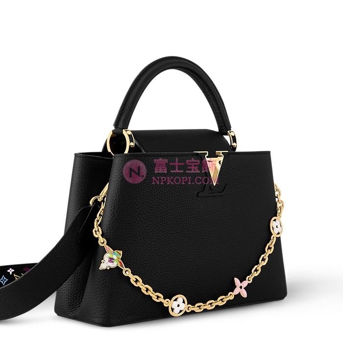 ルイヴィトン 新作LV × TM カプシーヌ MM ブラック M13878