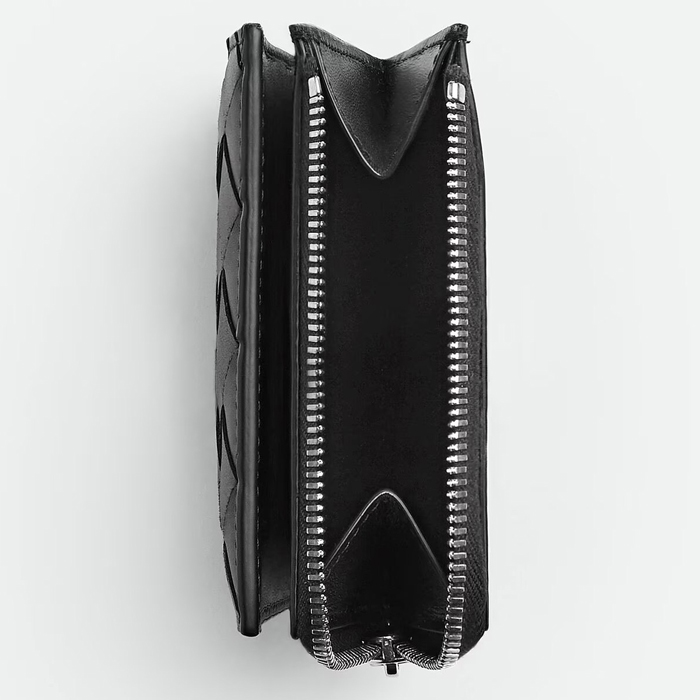 ボッテガヴェネタイントレチャート 二つ折りファスナーウォレット775546VCPQ48803