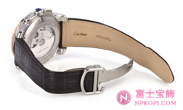 カルティエ自動巻きカリブル ドゥ カルティエ クロノグラフ W7100043