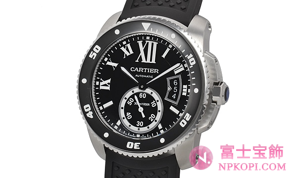 カルティエ自動巻きカリブル ドゥ カルティエ ダイバー W7100056