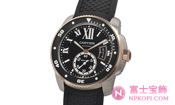 カルティエ自動巻きカリブル ドゥ カルティエ ダイバー W7100055