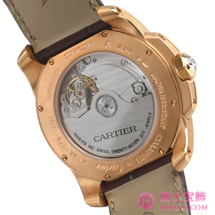 カルティエ自動巻きカリブル ドゥ カルティエ 38mm WF100013