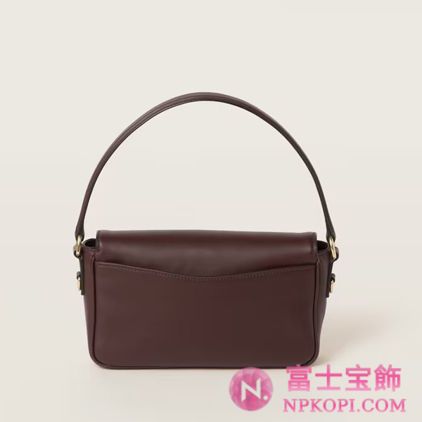ミュウミュウペニー レザー バッグ5BD270_ACRM_F0NBL_V_OOO