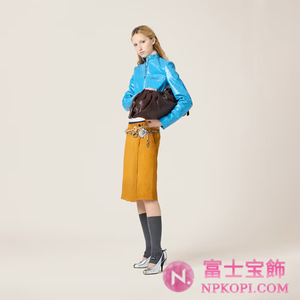 ミュウミュウジョワ ナッパレザー バッグ5BC180_ACSW_F0NBL_V_OOO