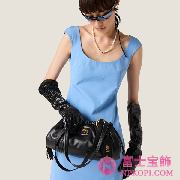 ミュウミュウジョワ ナッパレザー バッグ5BG306_2CSW_F0002_V_OOO