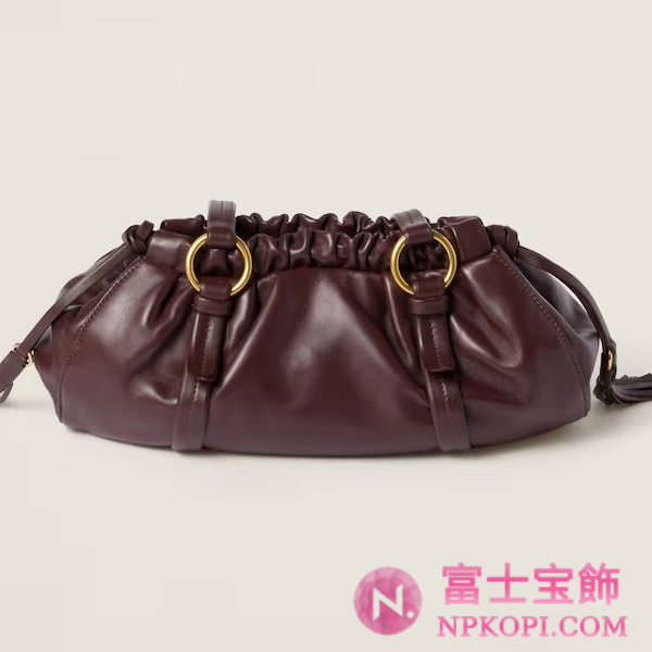 ミュウミュウジョワ ナッパレザー バッグ5BG306_ACSW_F0NBL_V_OOO