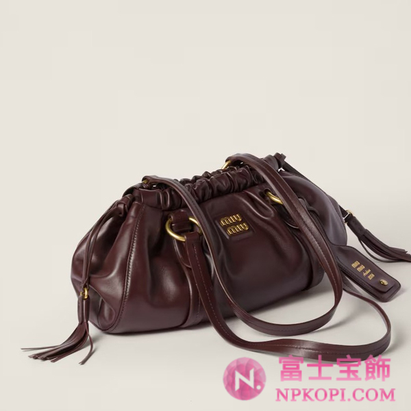 ミュウミュウジョワ ナッパレザー バッグ5BG306_ACSW_F0NBL_V_OOO
