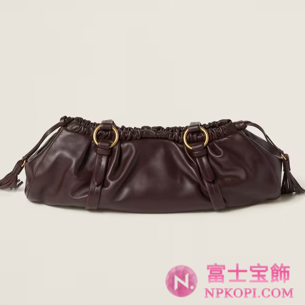 ミュウミュウジョワ ナッパレザー バッグ5BG289_2CSW_F0NBL_V_MOO
