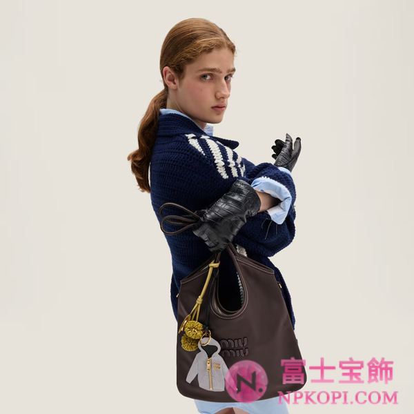 ミュウミュウアイビー レザー バッグ5BG231_ACRW_F0NBL_V_MLN