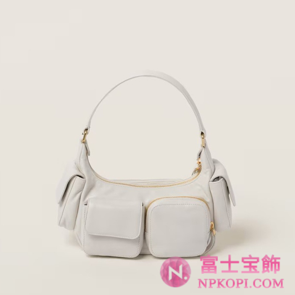 ミュウミュウナッパレザー ポケットバッグ5BC146_2F8N_F0009_V_OOO