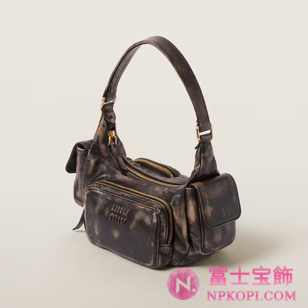 ミュウミュウナッパレザー ポケットバッグ5BC146_2F8T_F0201_V_OOO