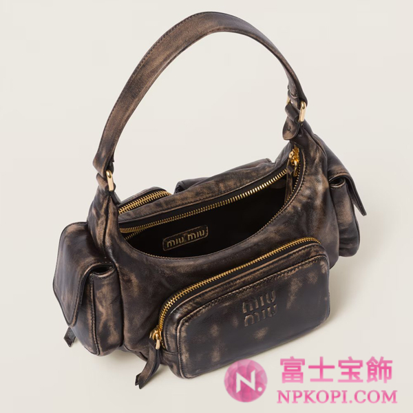 ミュウミュウナッパレザー ポケットバッグ5BC146_2F8T_F0201_V_OOO
