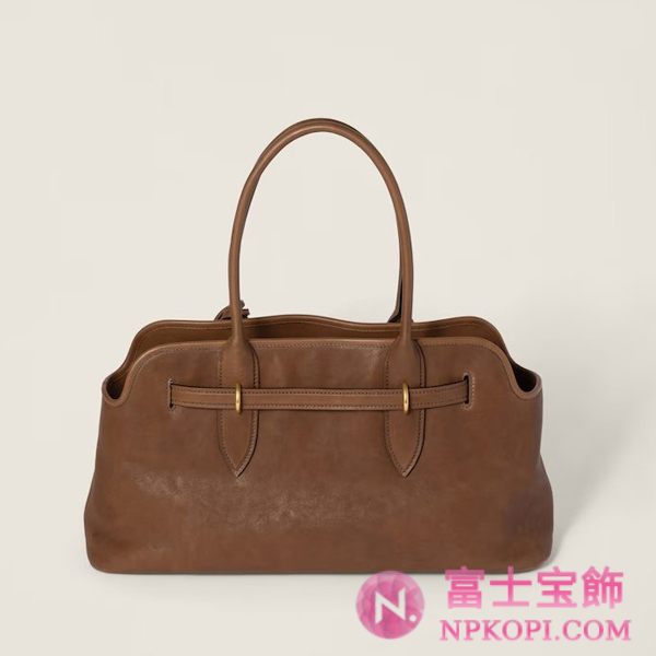 ミュウミュウアバンチュール ナッパレザー バッグ5BG310_2BBL_F0316_V_OOO