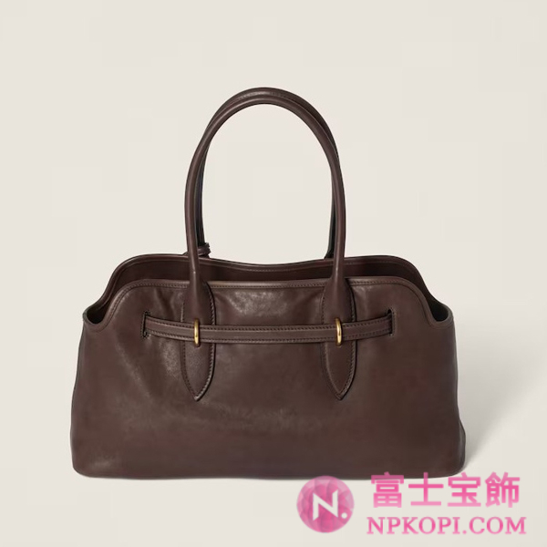 ミュウミュウアバンチュール ナッパレザー バッグ5BG310_2BBL_F0NBL_V_OOO