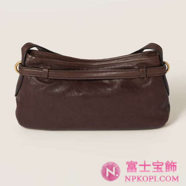 ミュウミュウアバンチュール ナッパレザー バッグ5BC182_2BBL_F0NBL_V_OOO