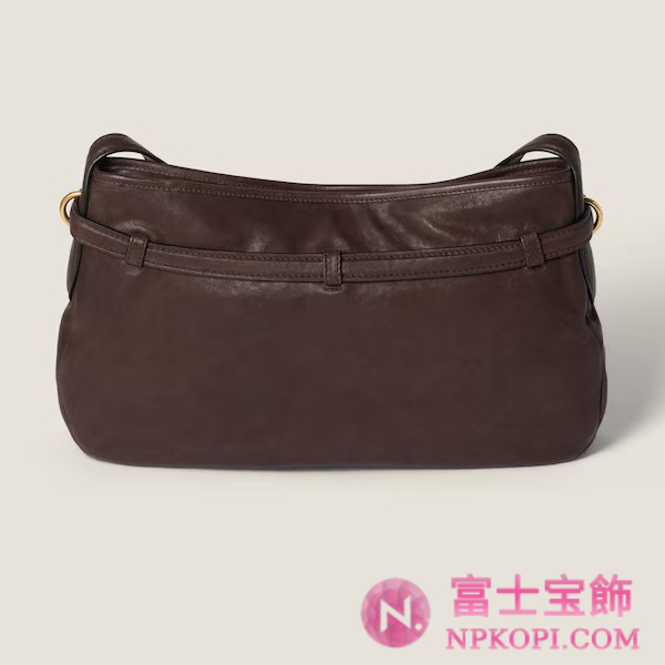 ミュウミュウアバンチュール ナッパレザー バッグ5BC181_2BBL_F0NBL_V_OOO