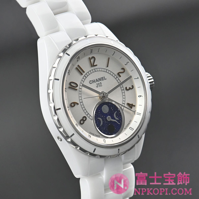 シャネルJ12時計コピーメンズ 自動巻き ファーズ ドゥ リュヌ 38MM H3404