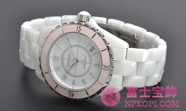 シャネルJ12時計コピーメンズ 自動巻き ソフトピンク 38MM 世界限定1200本 H4468