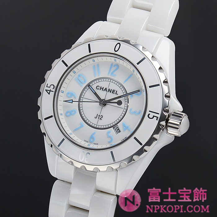シャネルJ12時計コピーメンズ クォーツ ブルーライト 33MM 世界限定2000本 H3826