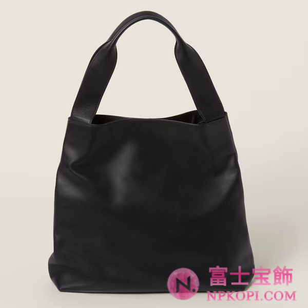 ミュウミュウスーパーコピーレザー ホーボーバッグ5BC119_2CRW_F0002_V_OLN