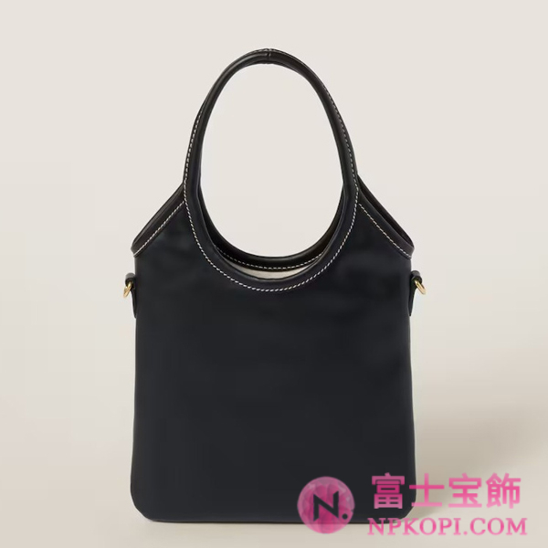 ミュウミュウスーパーコピーアイビー レザー ハンドバッグ5BA281_2CRW_F0002_V_OLN