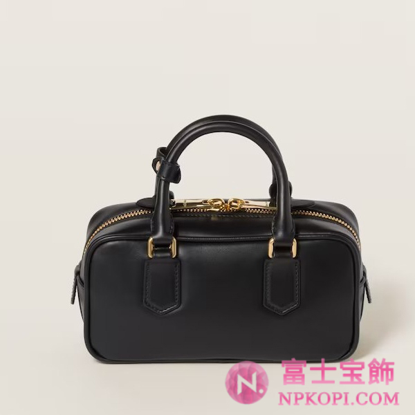 ミュウミュウスーパーコピーアルカディ レザー バッグ5BB142_2CR3_F0002_V_OON