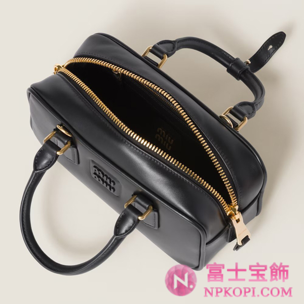 ミュウミュウスーパーコピーアルカディ レザー バッグ5BB142_2CR3_F0002_V_OON
